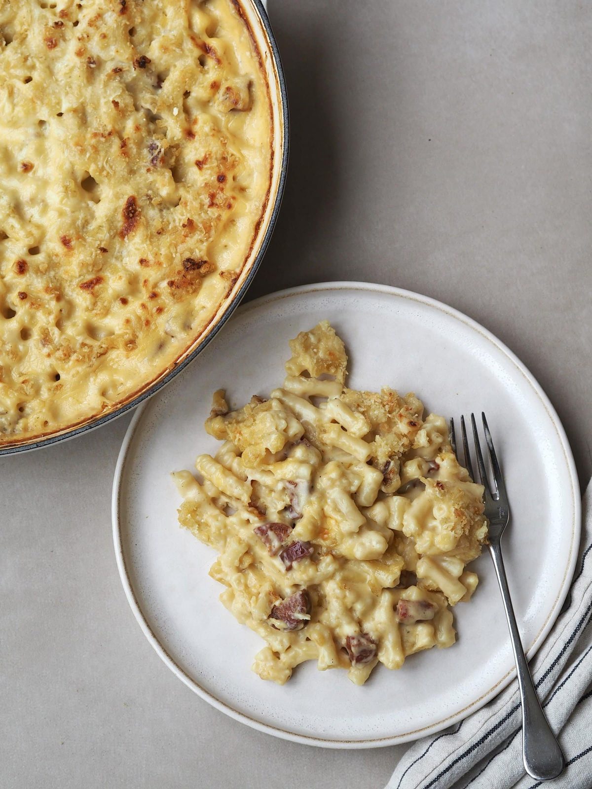 Baked Gouda Mac and Cheese with Chorizo