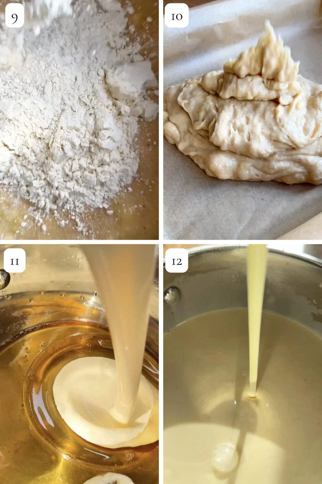 banana bread bars step by step.