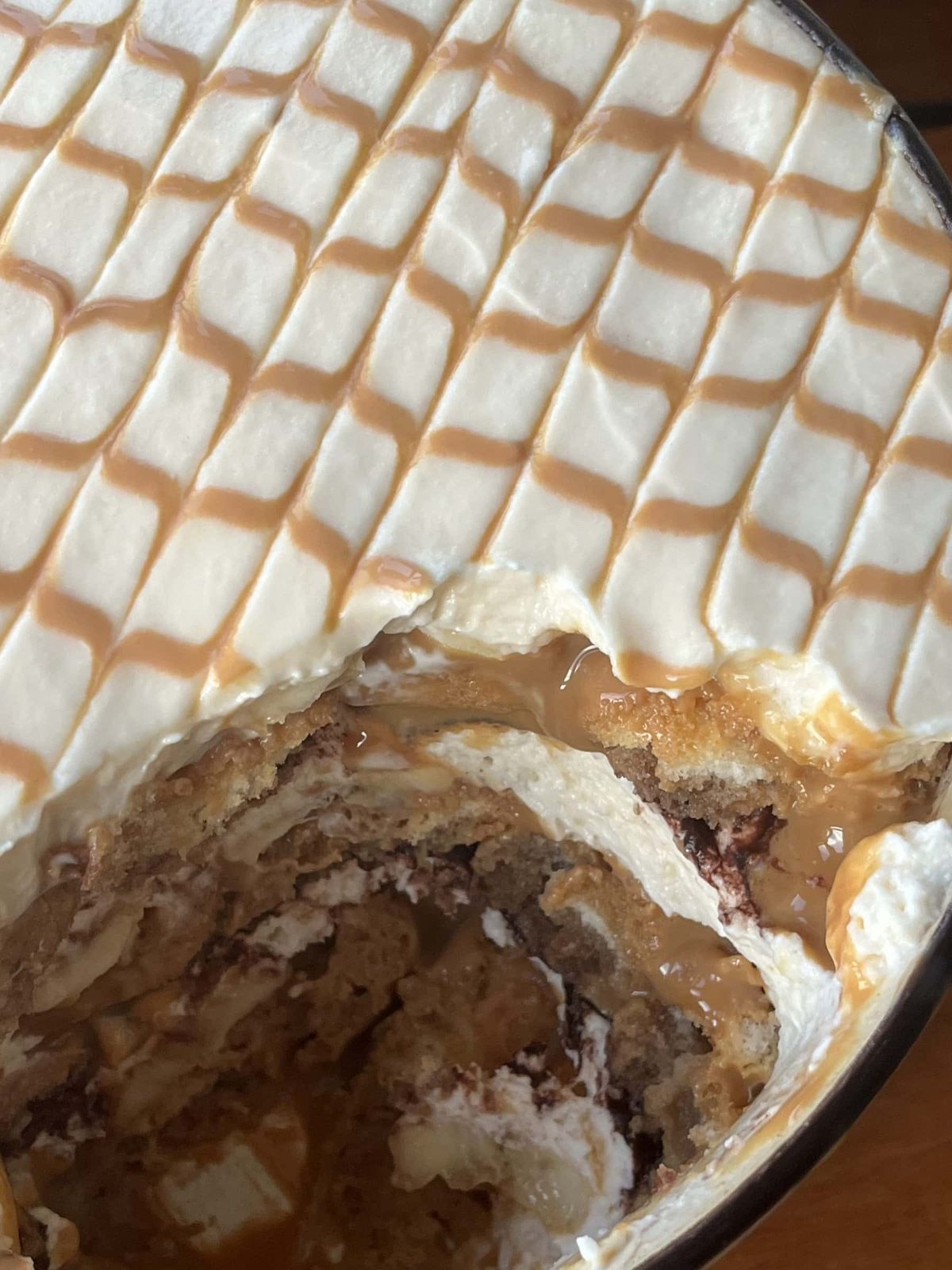 banana tiramisu.