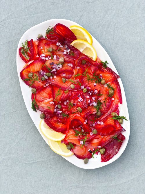 Beetroot Cured Salmon Gravadlax Inspired By Madeleine Shaw