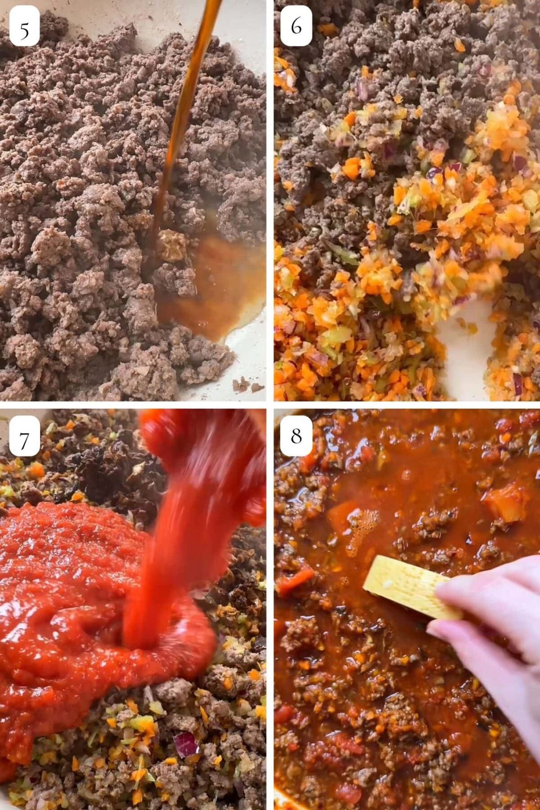 step by step guide on bolognese pasta bake.