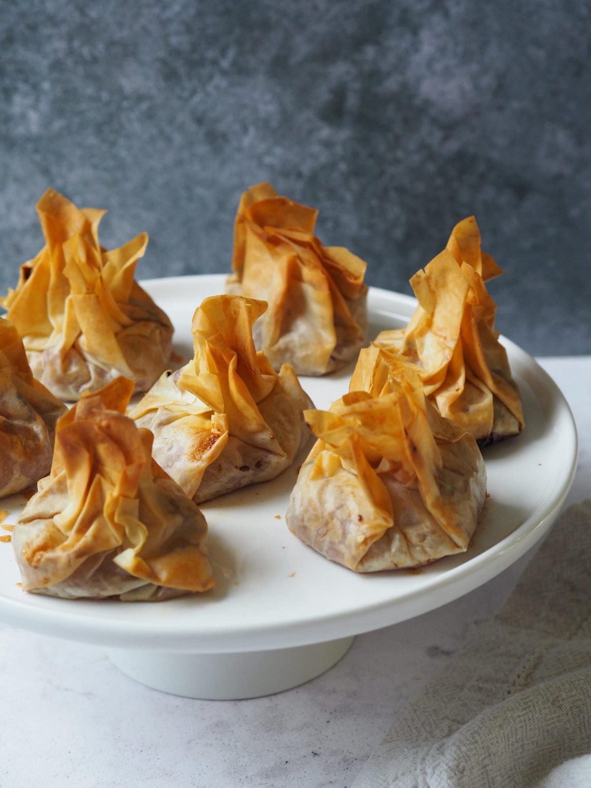 Brie and Cranberry Filo Parcels