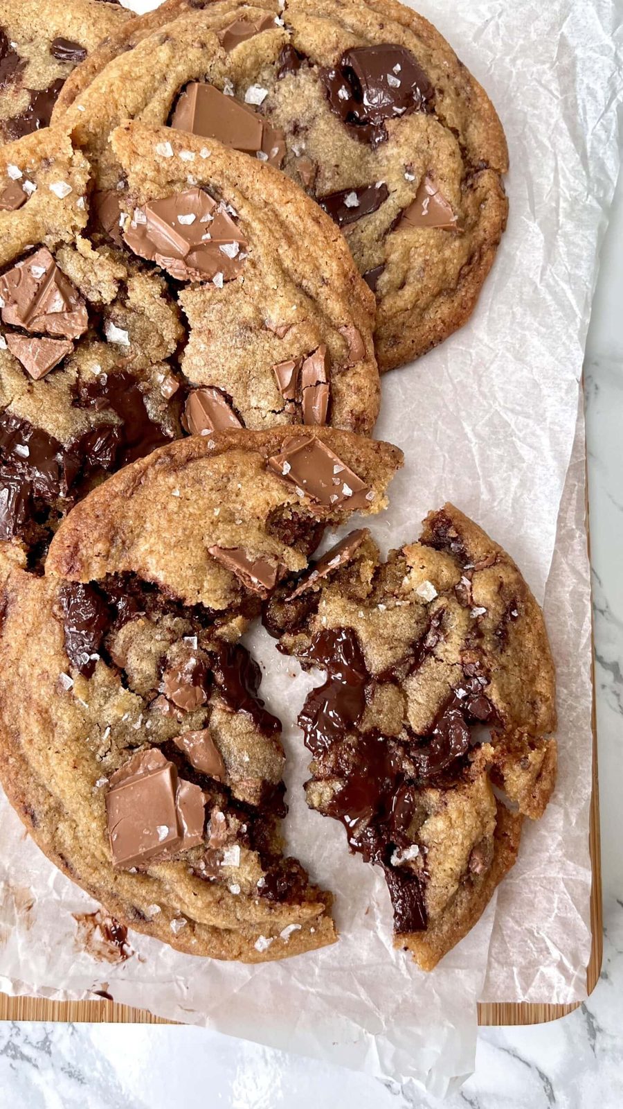 Triple Chocolate Chunk Cookies