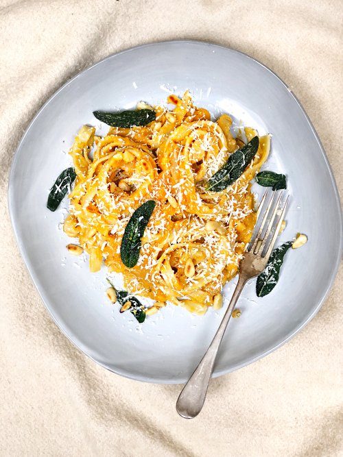 Butternut Squash Tagliatelle With Crispy Sage
