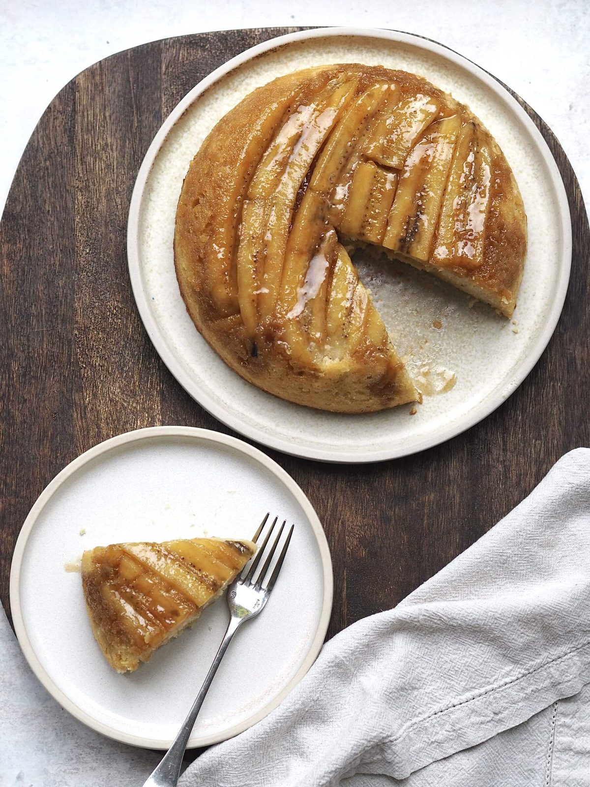 Caramelised Banana Upside Down Cake