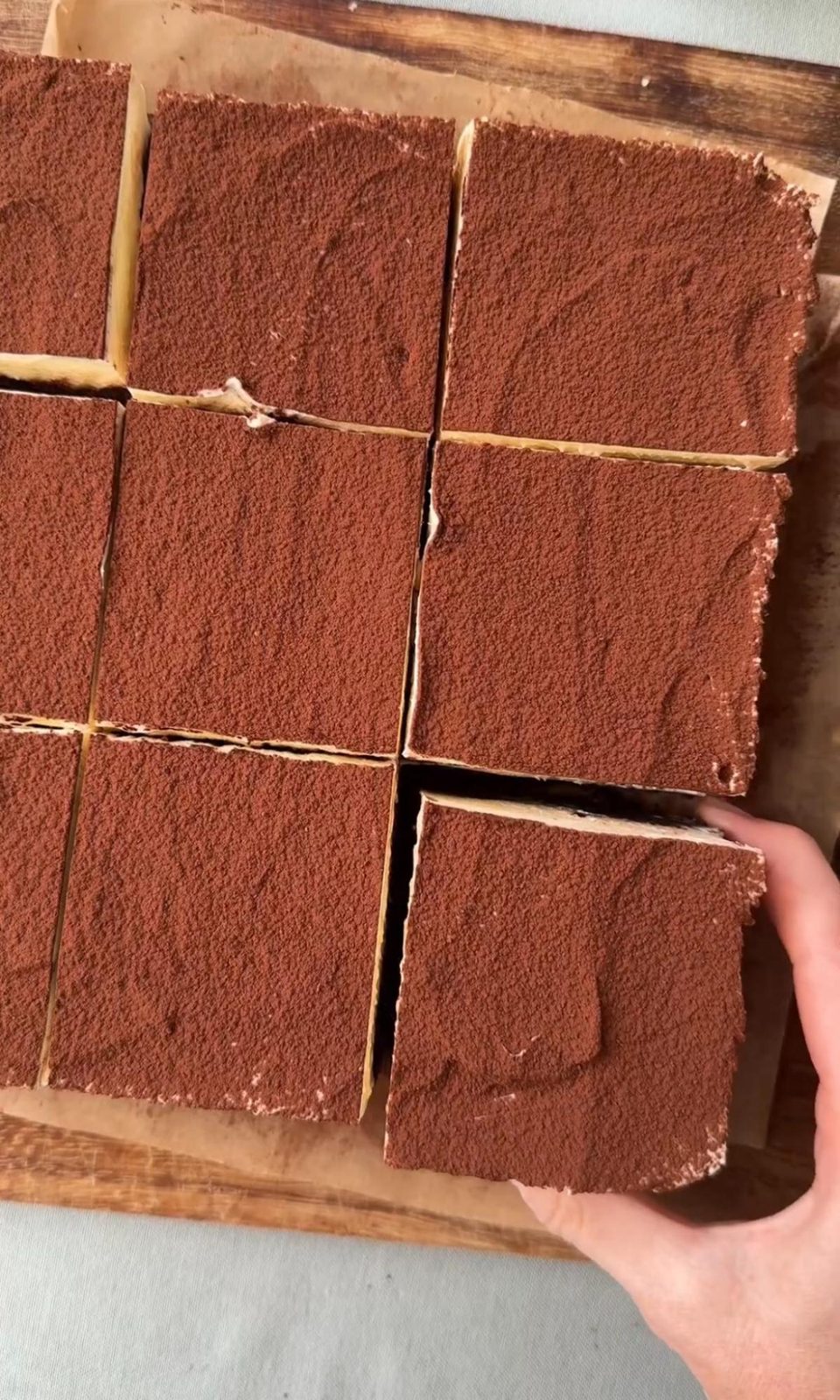 sliced cheesecake brownies.