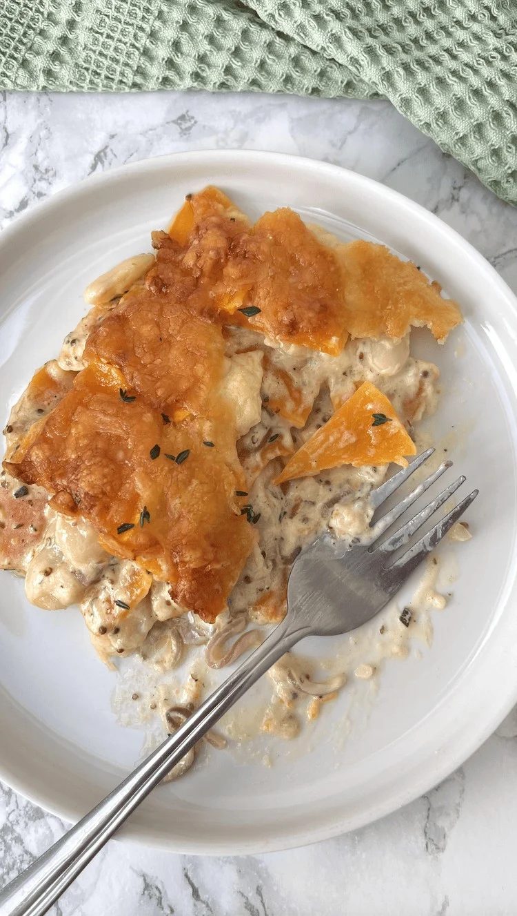 Cheesy Creamy Winter Butternut Squash Gratin