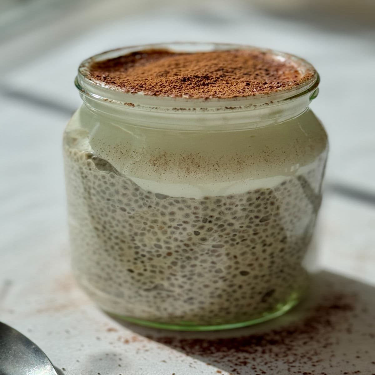 Quick Tiramisu Chia Pudding with Yogurt