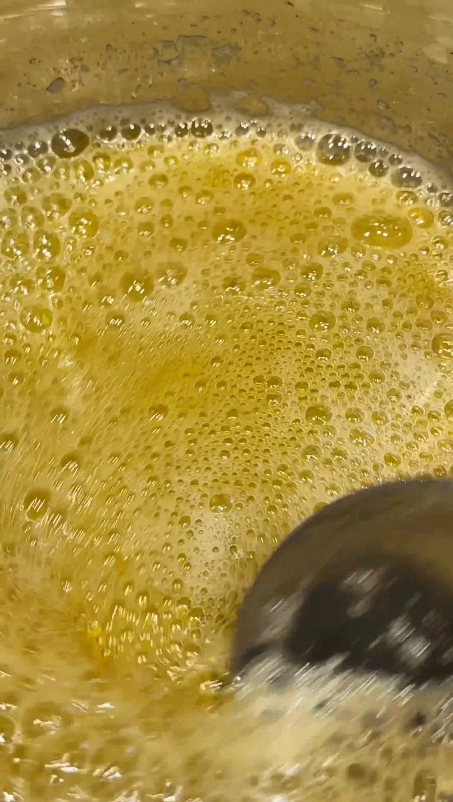 step 2 of making brown butter.