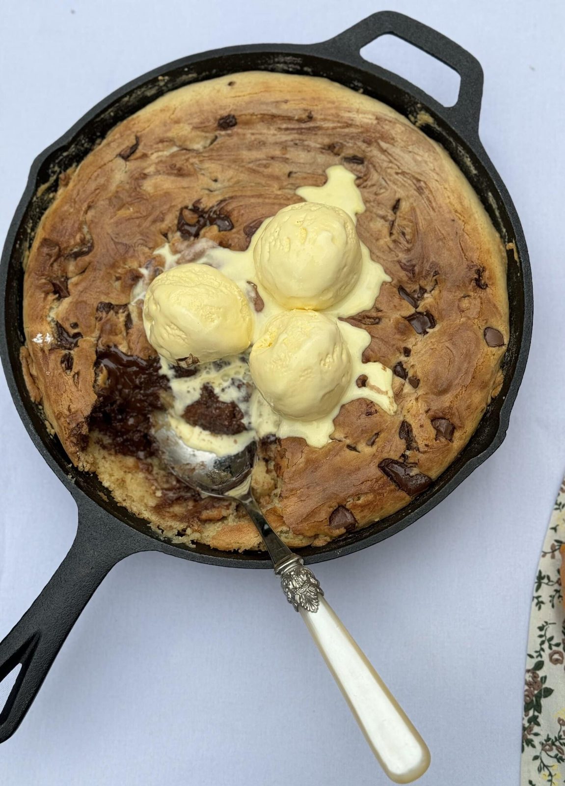 Chocolate Chip Skillet Cookie