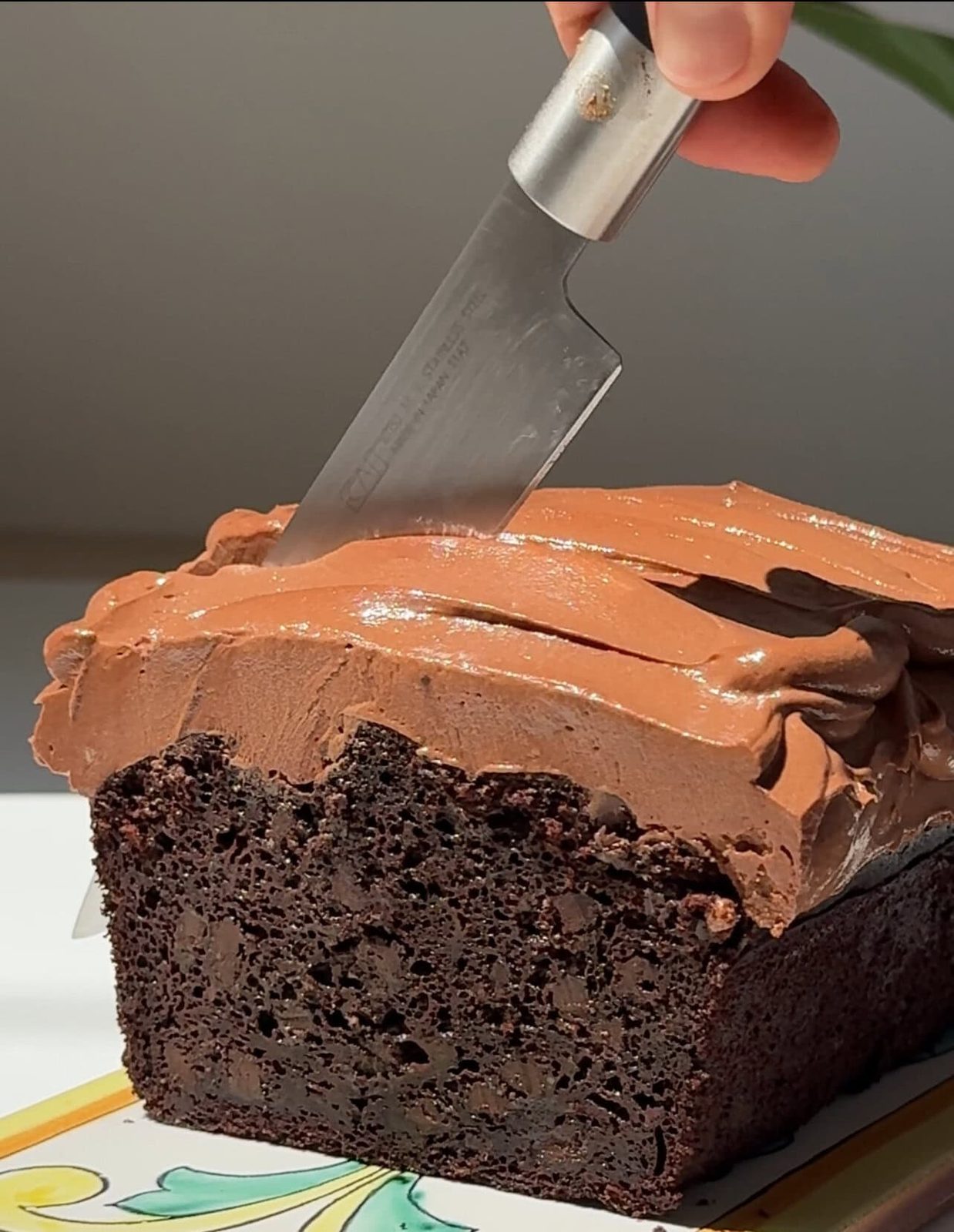 Chocolate Courgette Cake with Chocolate Frosting