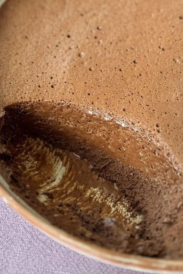 French chocolate mousse.