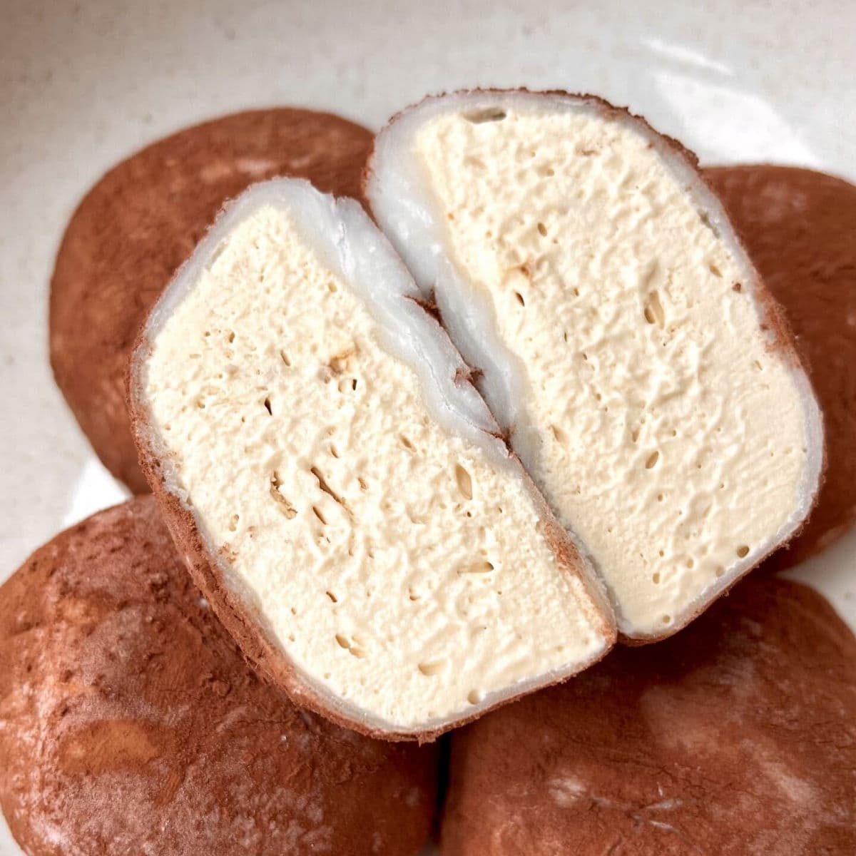 Tiramisu Ice Cream Mochi Bites