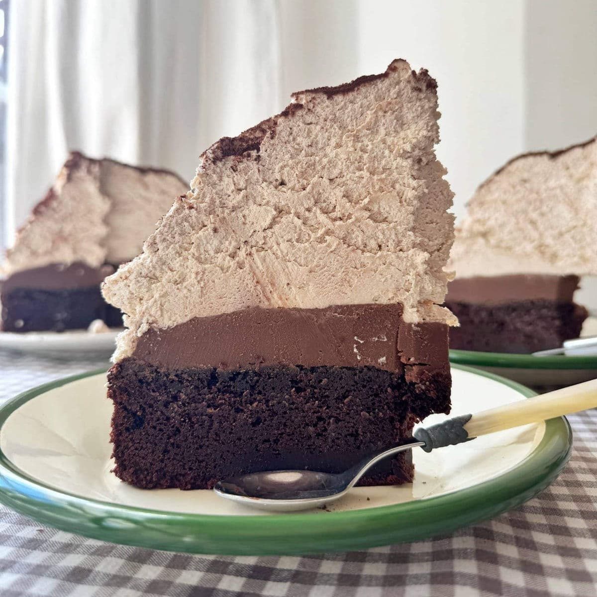 Chocolate Mud Cake with Malted Whipped Cream