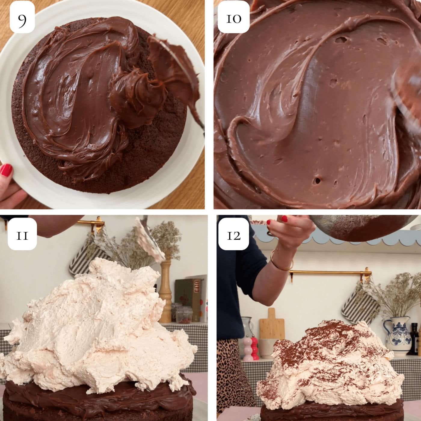 chocolate mud cake steps by steps.