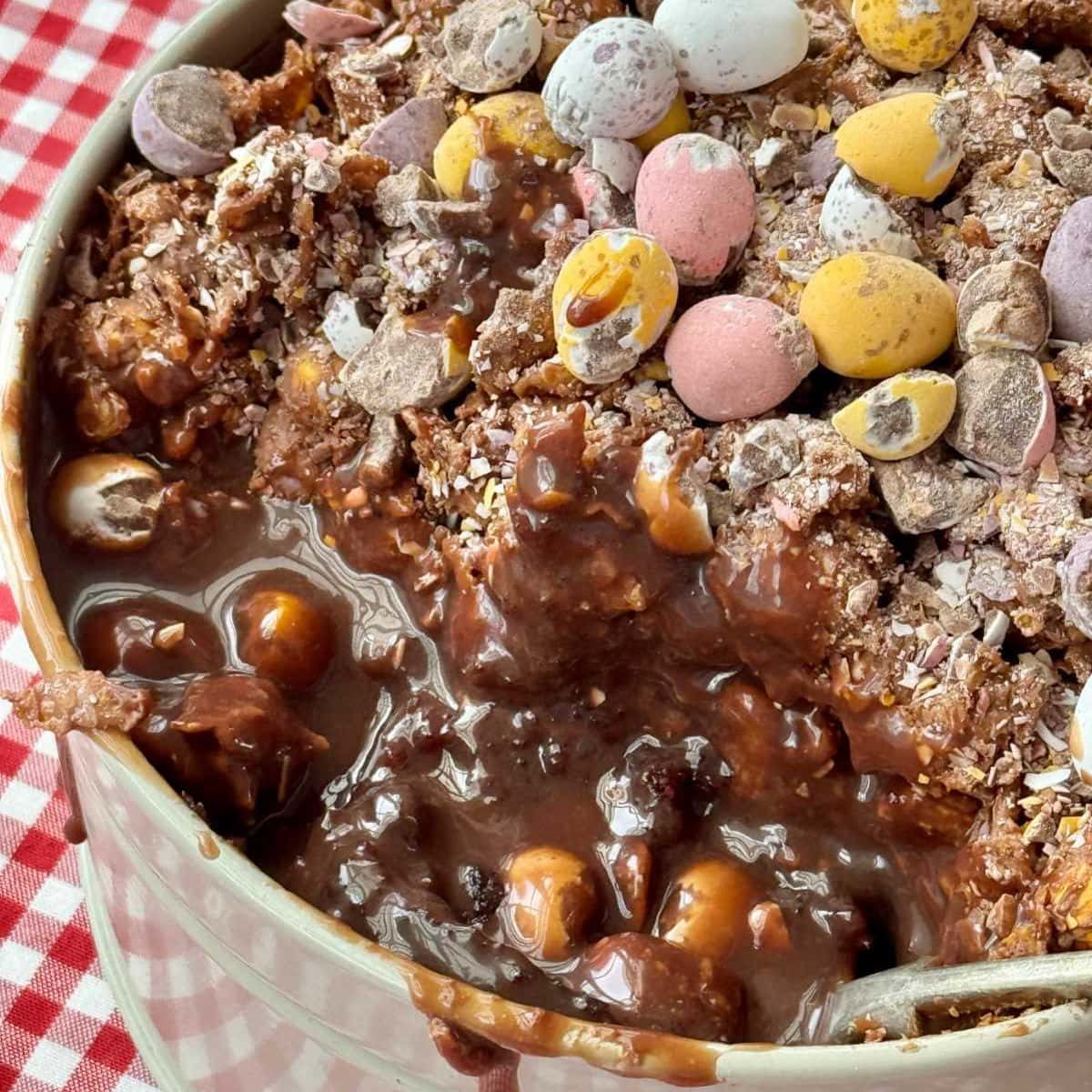 Cornflake Dream Cake with Mini Eggs
