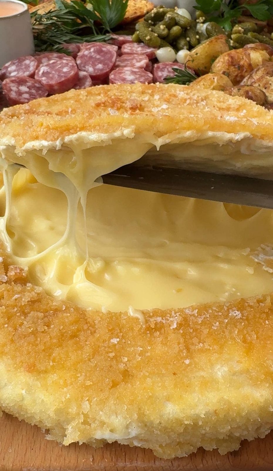 lifting the lid on deep fried brie.
