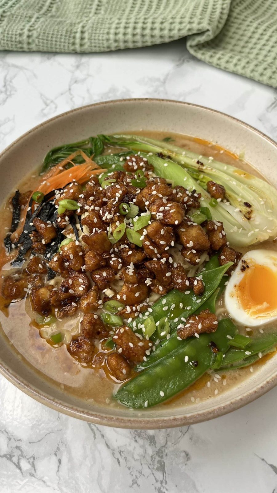 Quick and Easy Shin Ramen with Crispy Pork