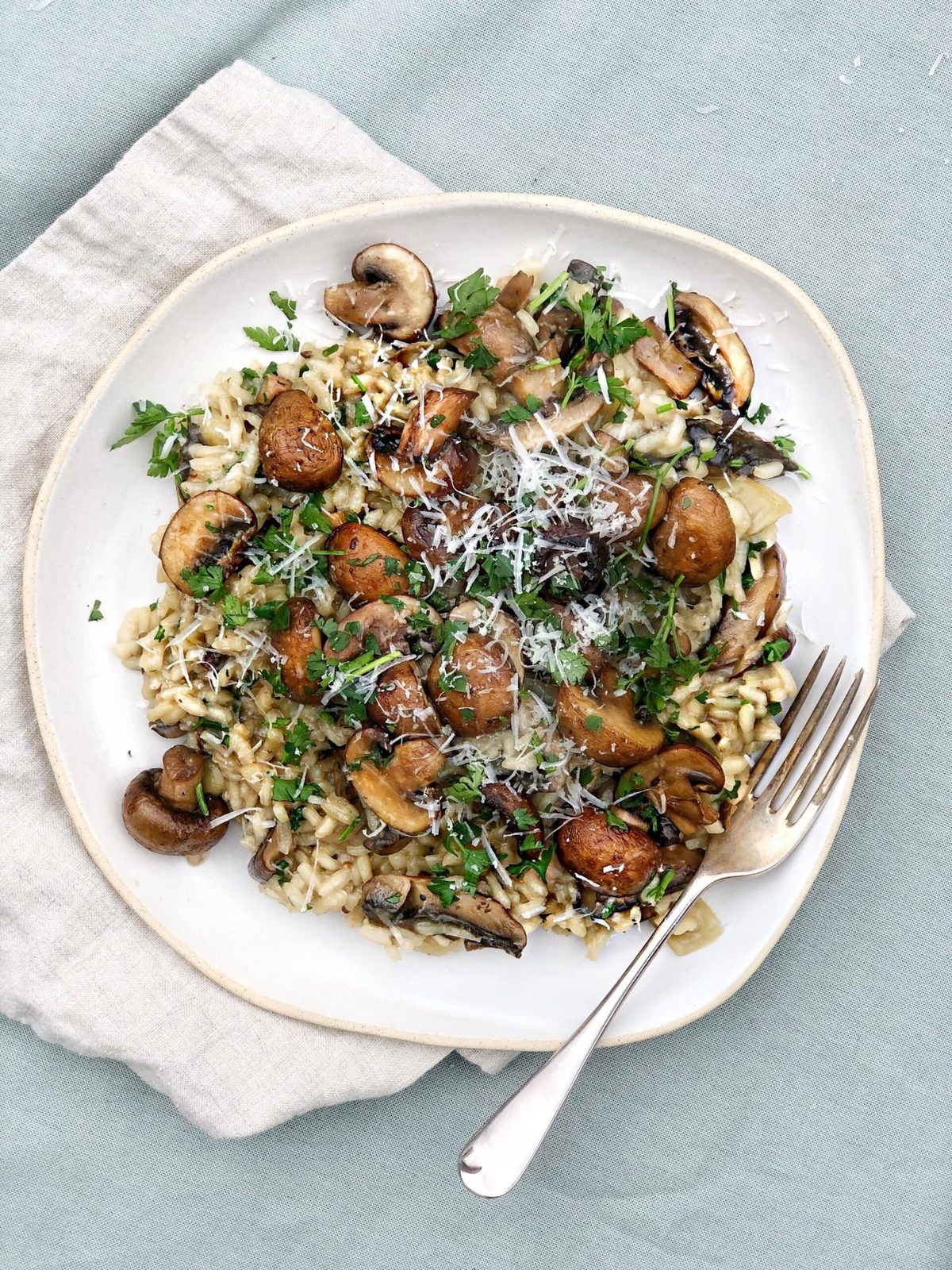Faff Free Oven Baked Mushroom Risotto Inspired By Joe Wicks