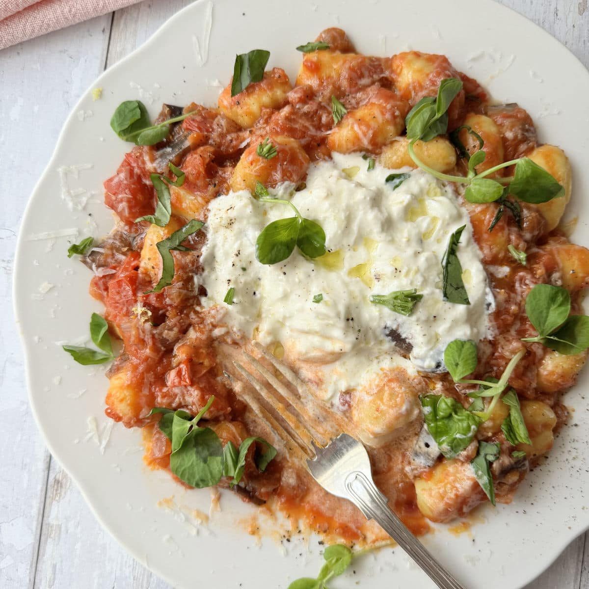 Gnocchi alla Norma (Tomato Aubergine Gnocchi)