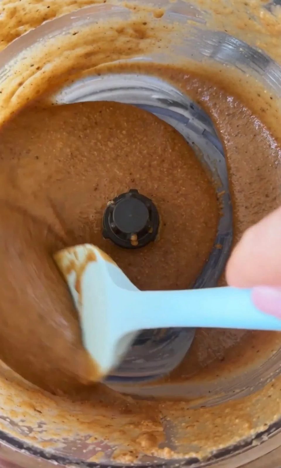 blended granola butter in a food processor.