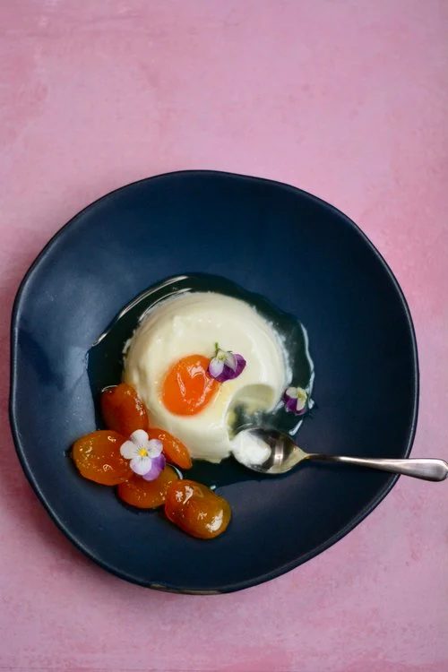 Greek Yoghurt Pannacotta With Sticky Apricots Inspired By Giovanna Ryan