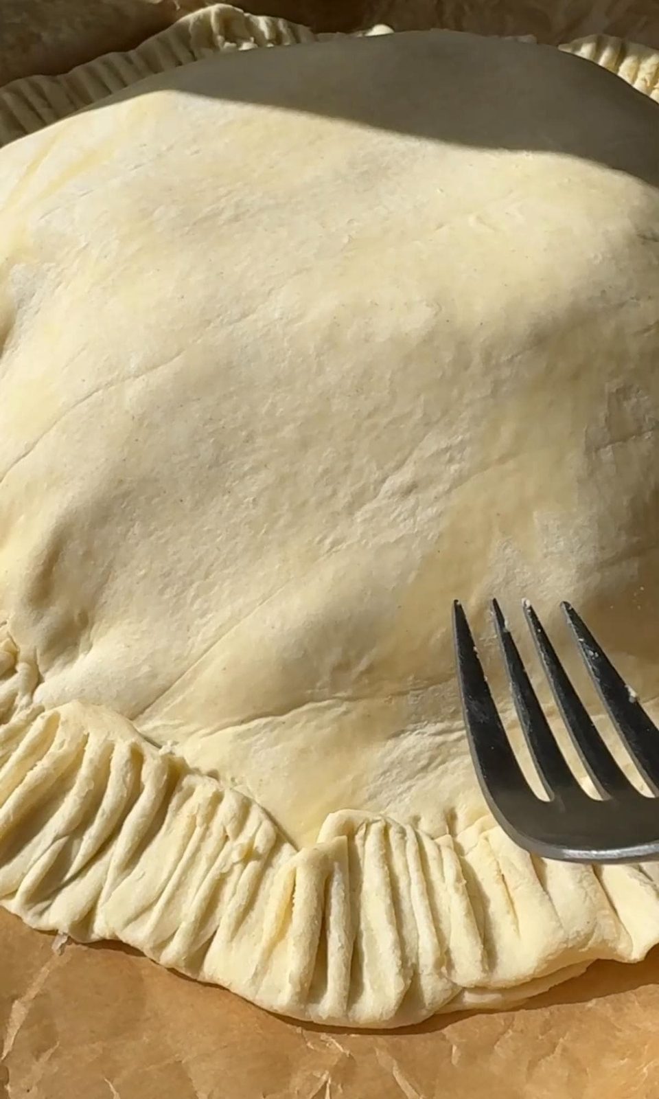 crimp the edges of the pithivier.