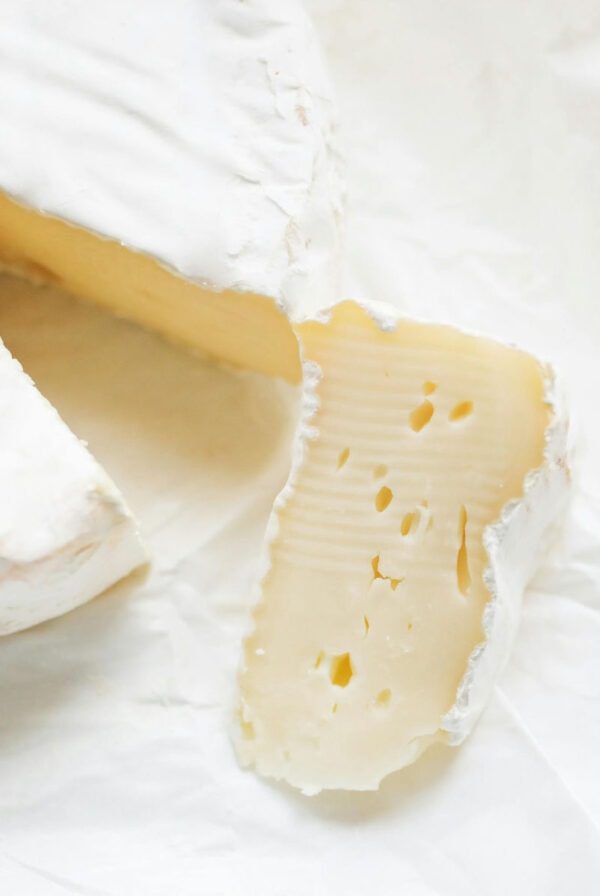 camembert sliced.