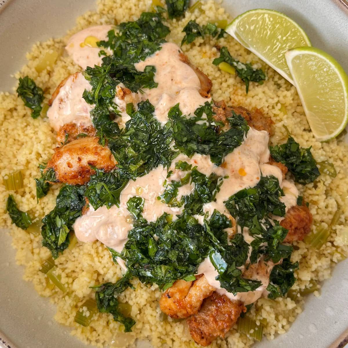 Quick Harissa Chicken and Couscous
