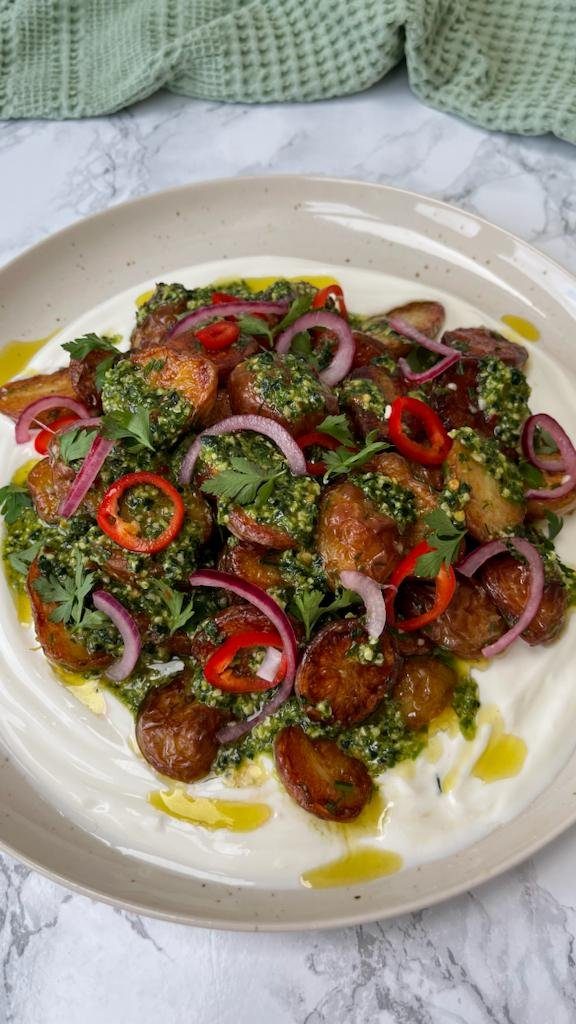 Herb Roasted Potatoes With Cavolo Nero Chimichurri