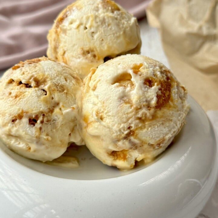 Homemade Honeycomb Ice Cream