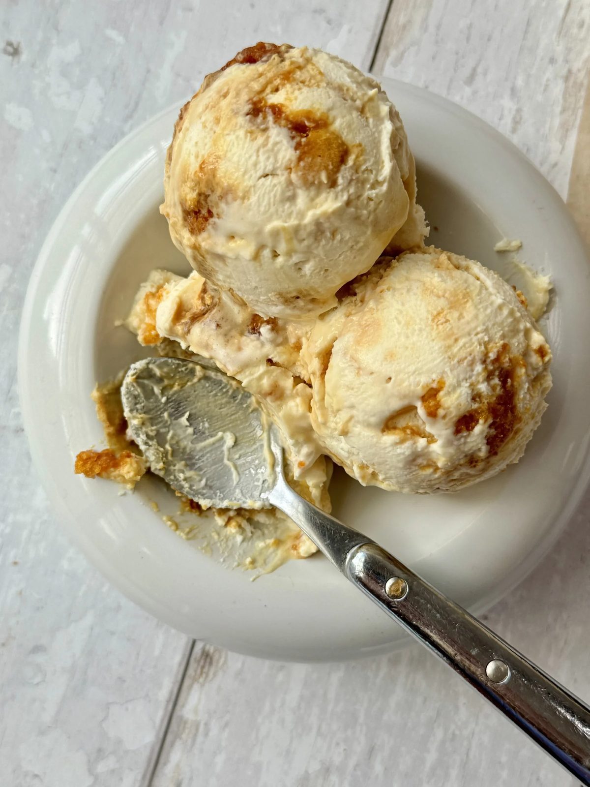 Homemade Honeycomb Ice Cream