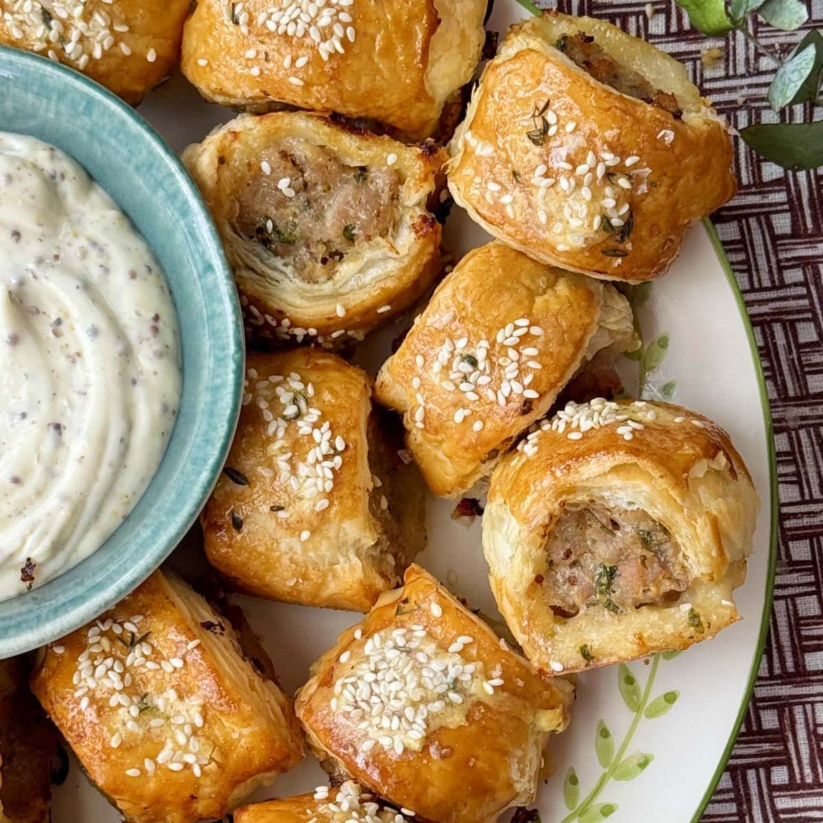 Easy Honey Mustard Sausage Rolls