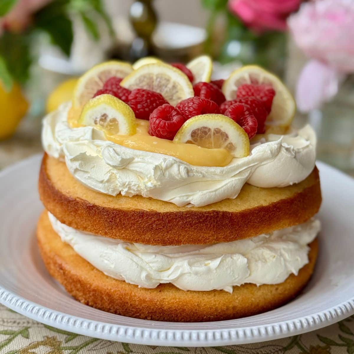 One Bowl Lemon Curd Cake