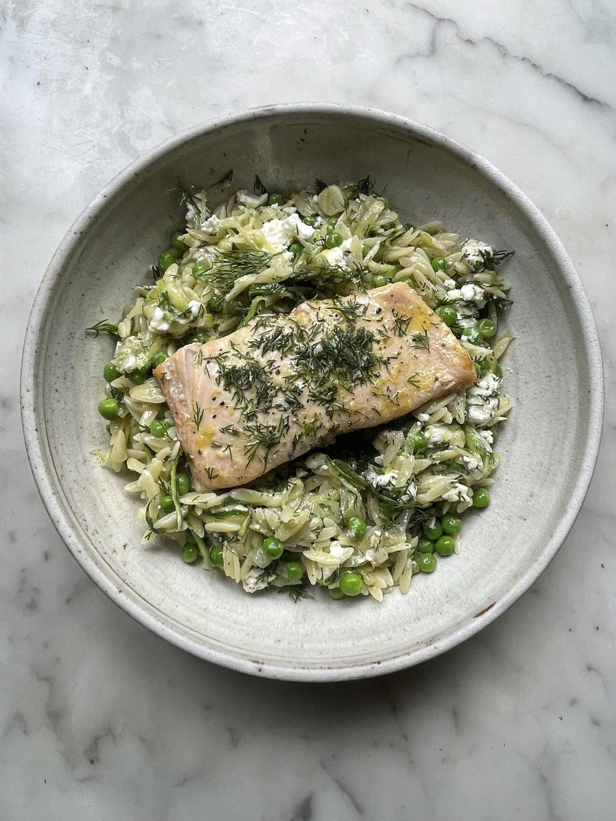 Lemon Orzo with Feta