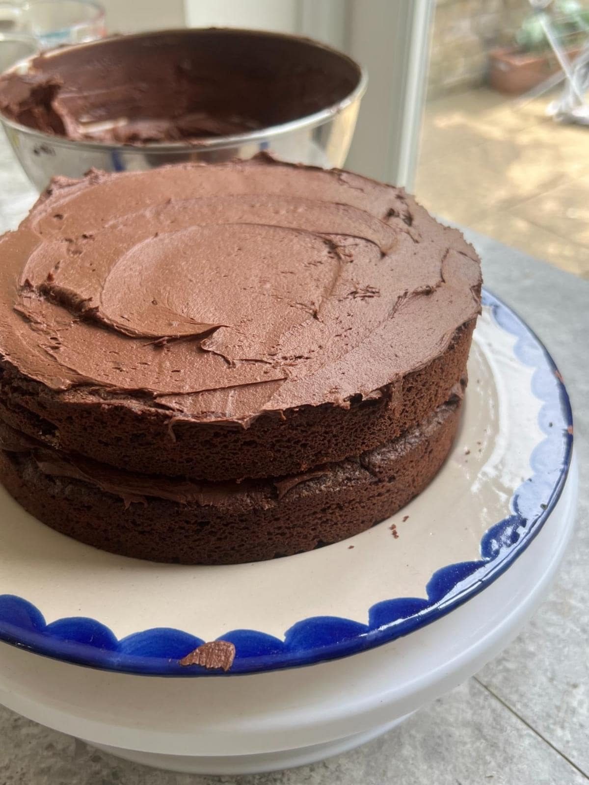 icing matilda's chocolate cake.