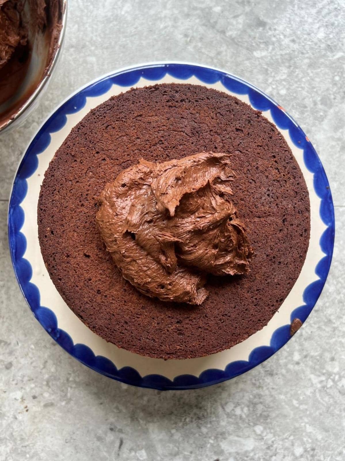 icing matilda's chocolate cake.