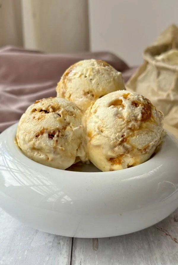 Homemade Honeycomb Ice Cream