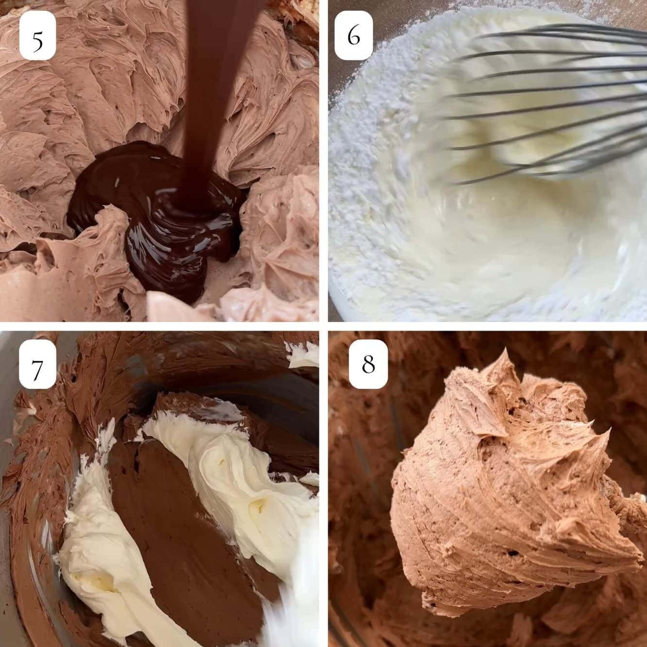 no-bake chocolate cheesecake step by step.