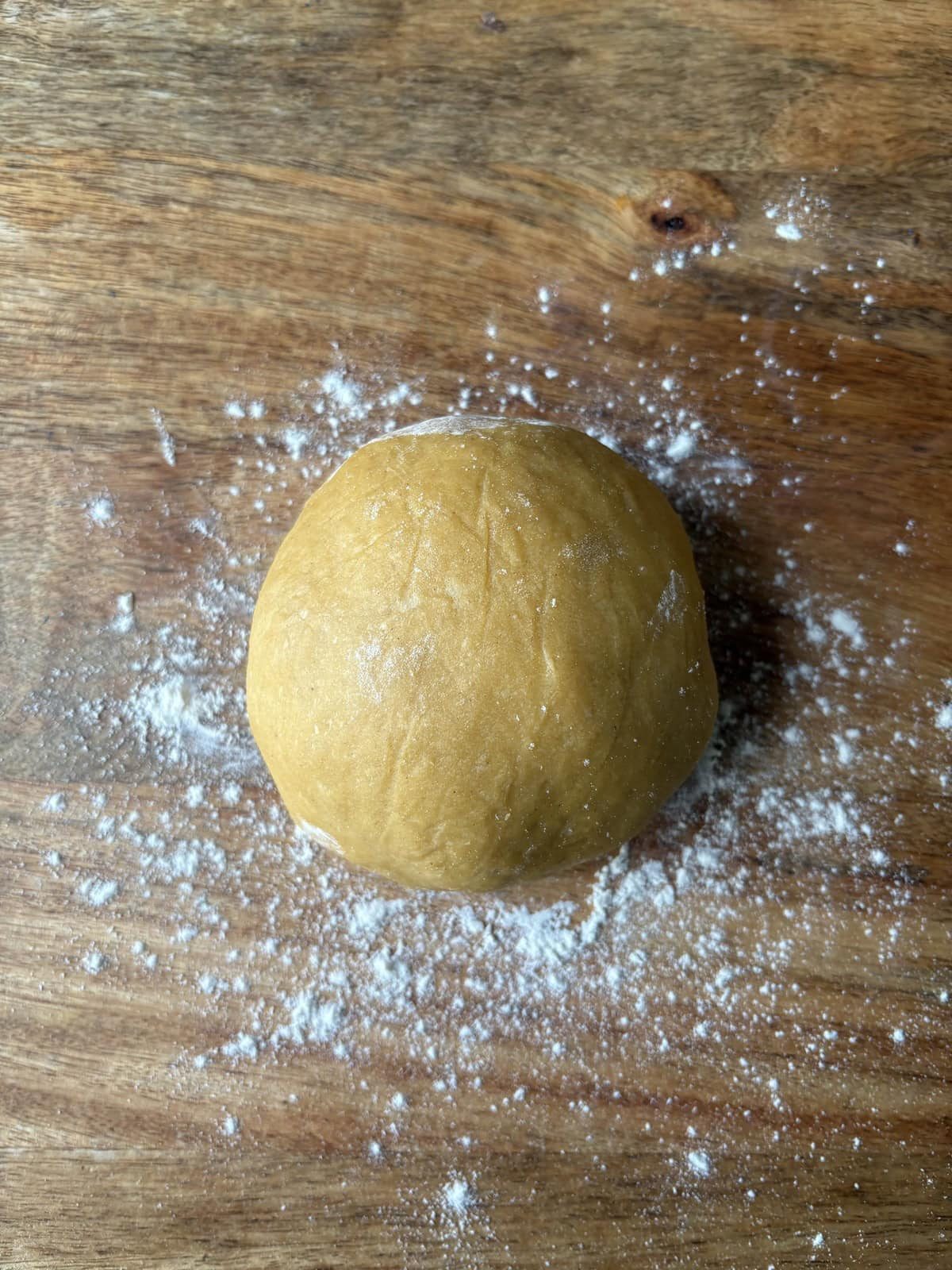 rolled ball of pasta dough.