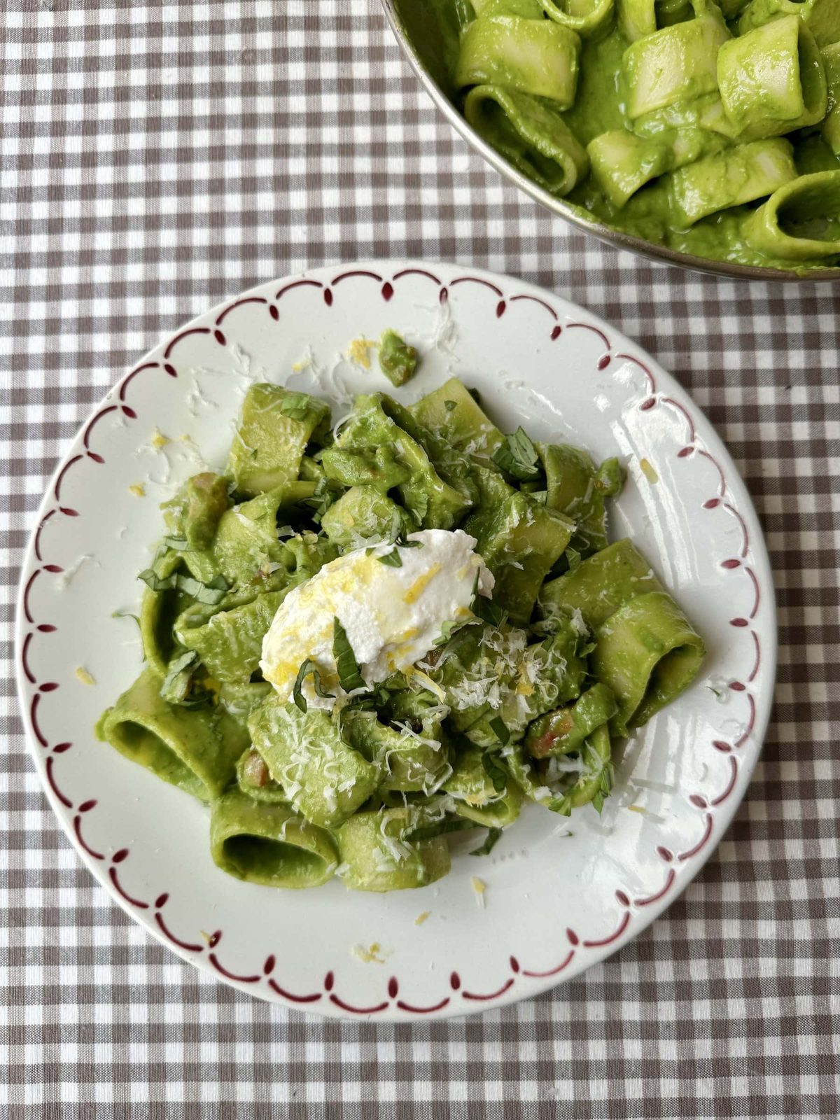 Pasta in Green Sauce