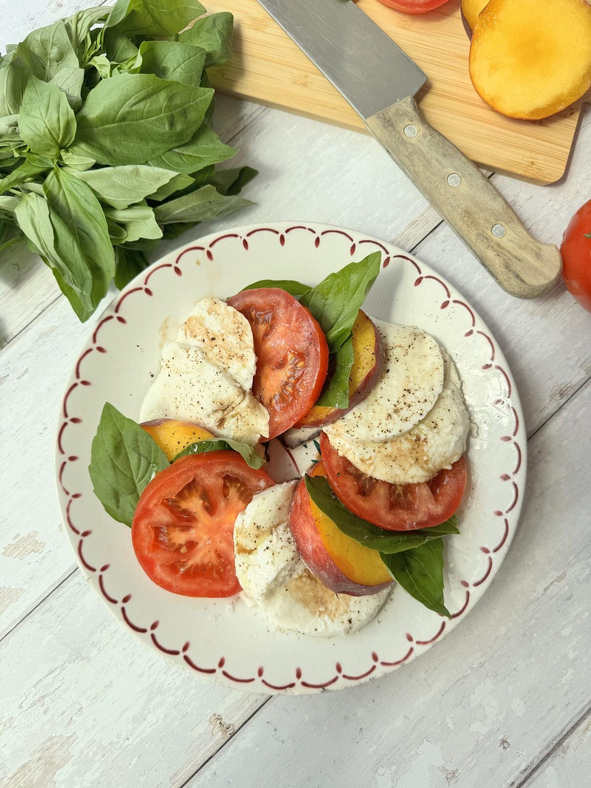 Peach Caprese Salad