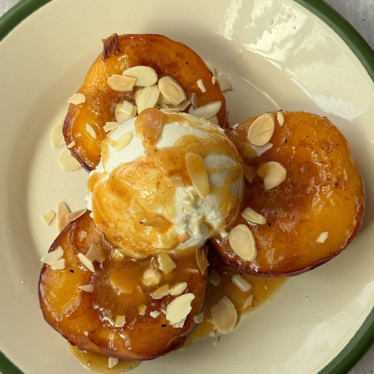 Brown Butter Peaches and Cream