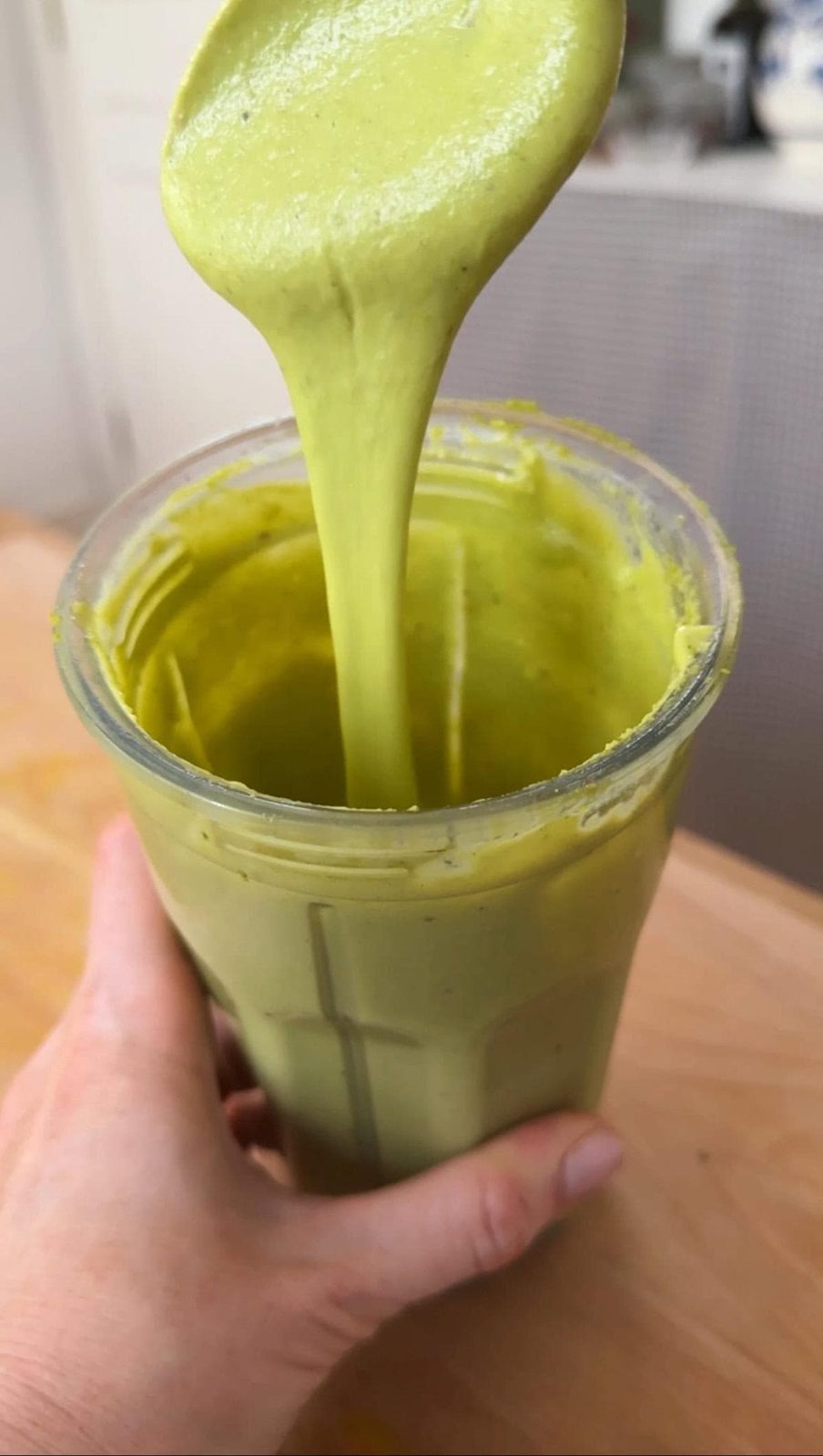 final texture of pistachio cream.