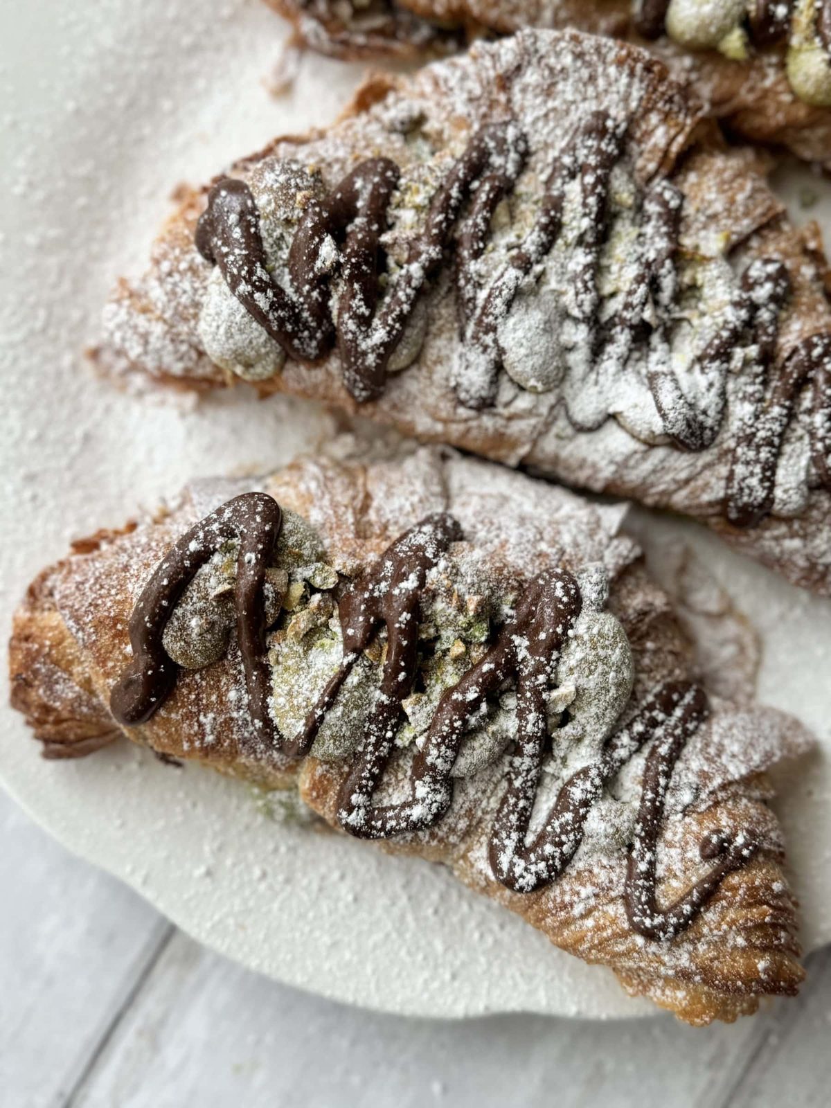 Pistachio Croissant with Homemade Pistachio Cream