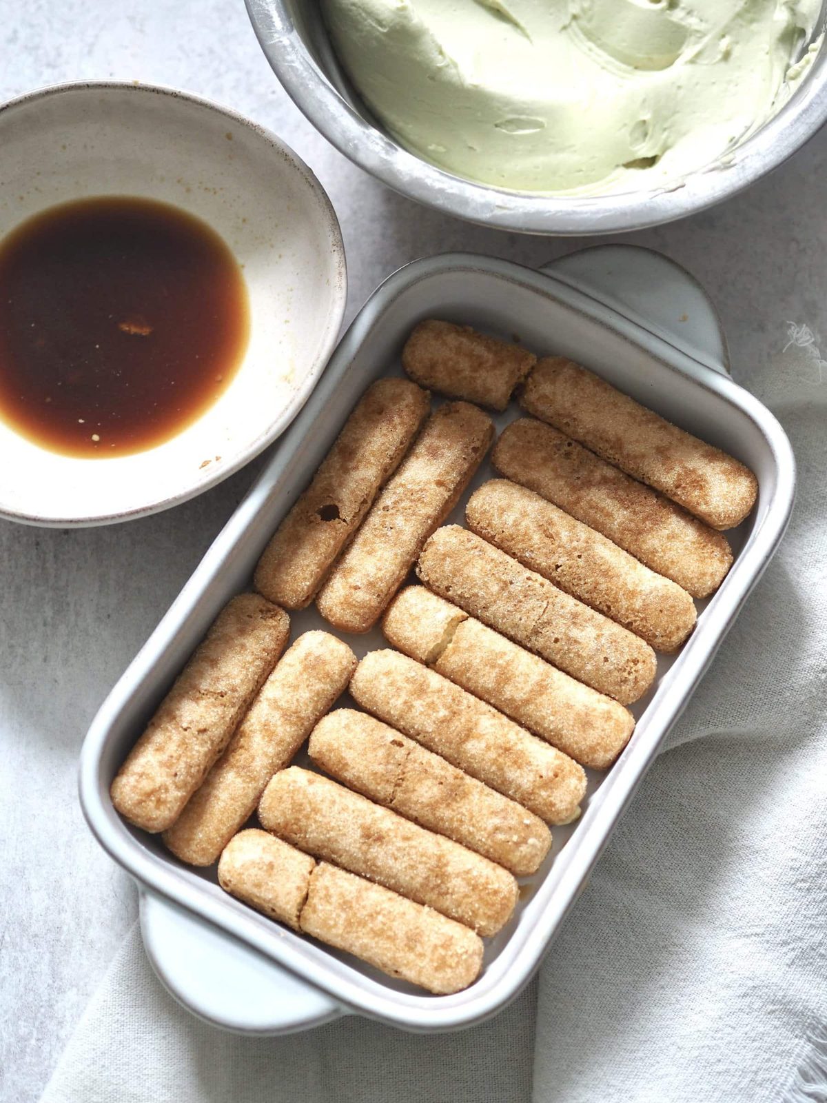 Coffee-dipped ladyfingers