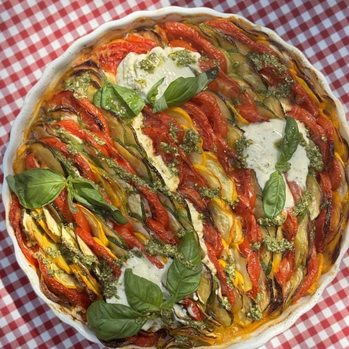 easy courgette gratin for dinner party
