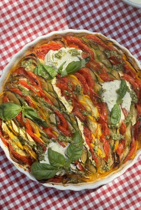 easy courgette gratin for dinner party
