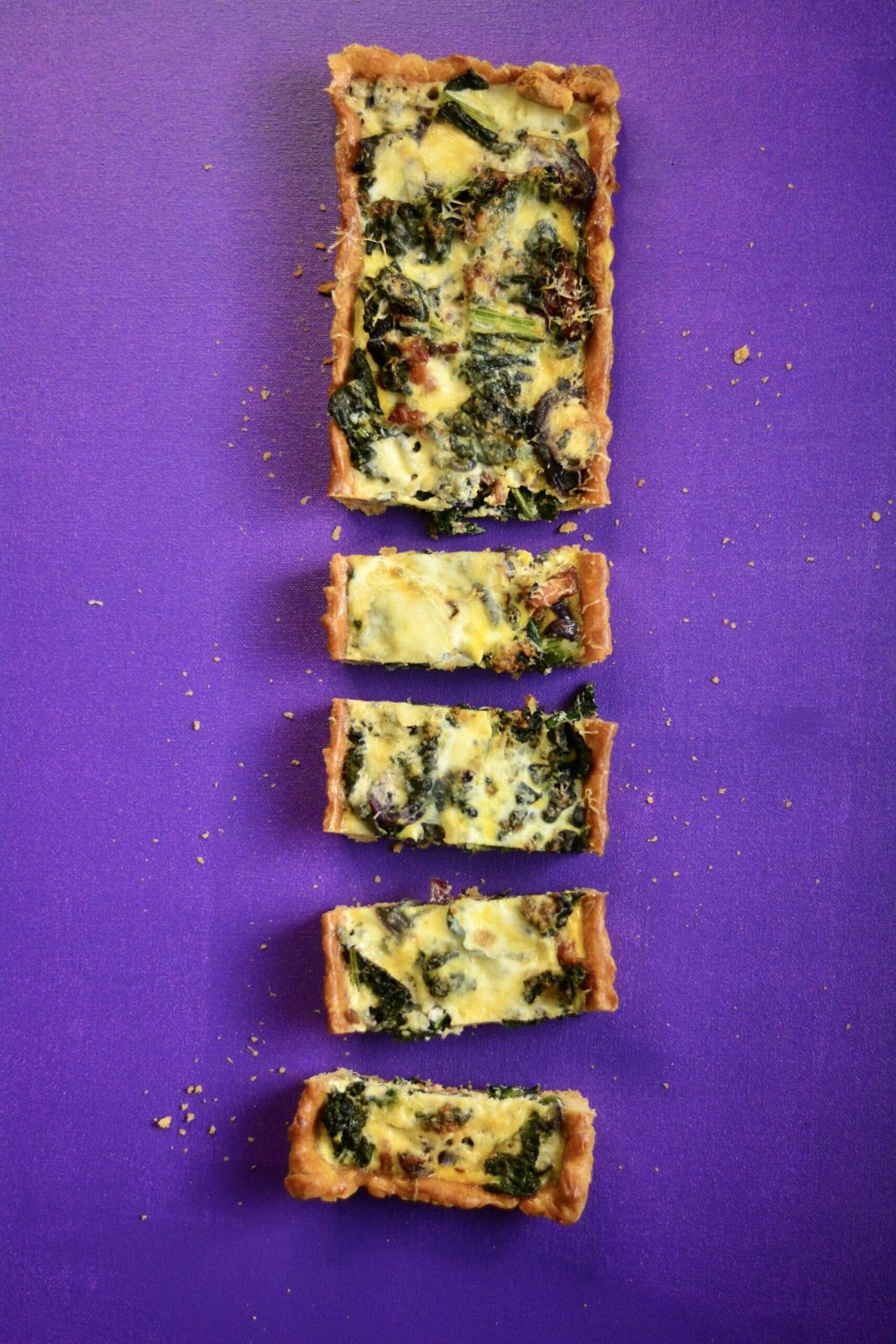 Red Onion, Pancetta, Blue Cheese & Cavolo Nero Tart Inspired By Georgia Cummings