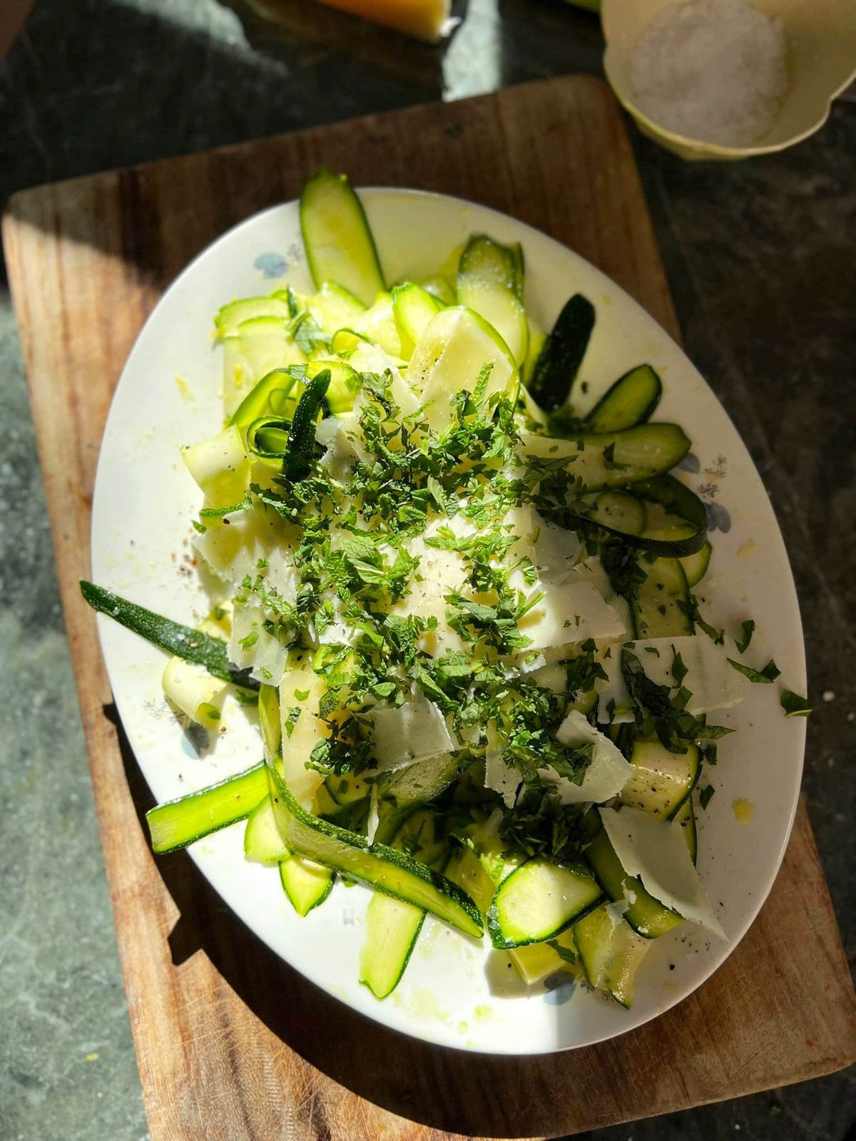 Ribboned Courgette Salad
